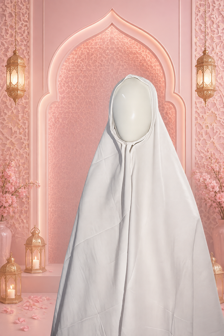 White cotton women ehram ER (307)