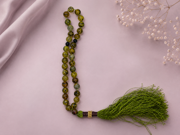 Sharji Aqeeq 33 beads Tasbeeh (8mm) (TB-239) (Per Piece)