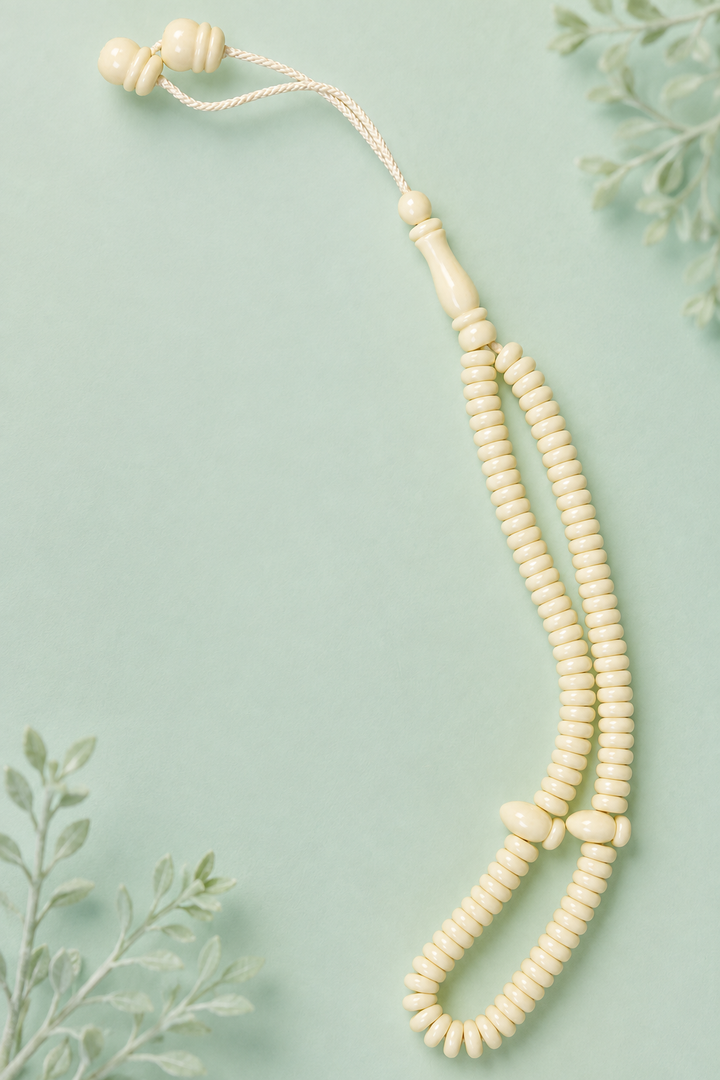 100 beads cow bone Tasbeeh (8 mm) (TB-287) (Per Piece)