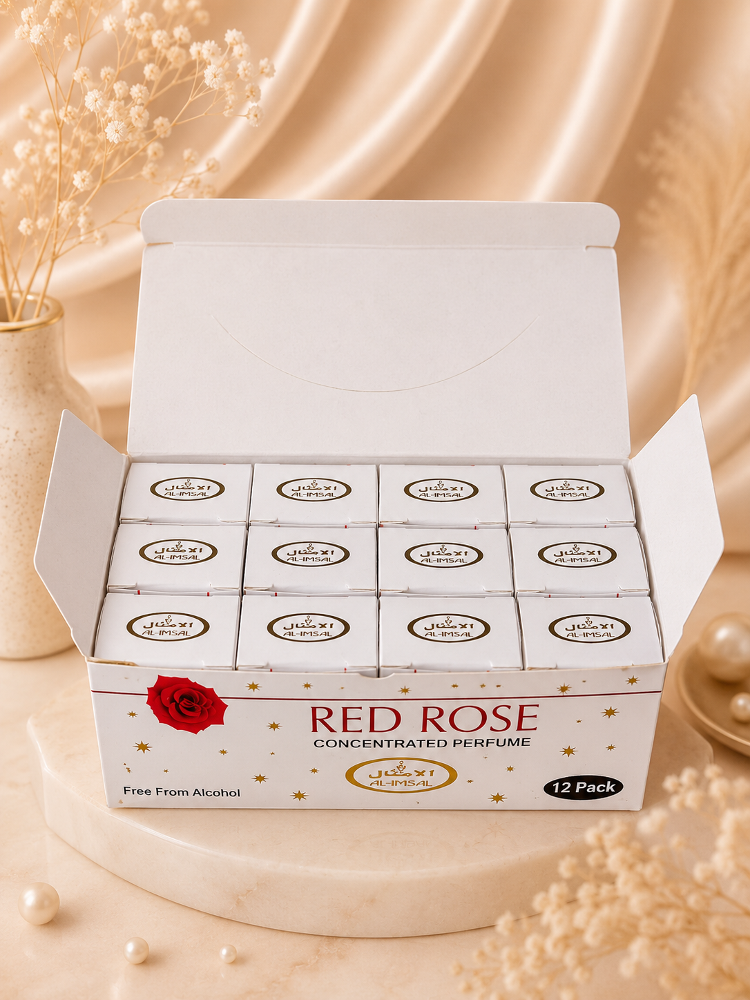 Red rose ittar 3ml (Pack of 12) (IT-603)
