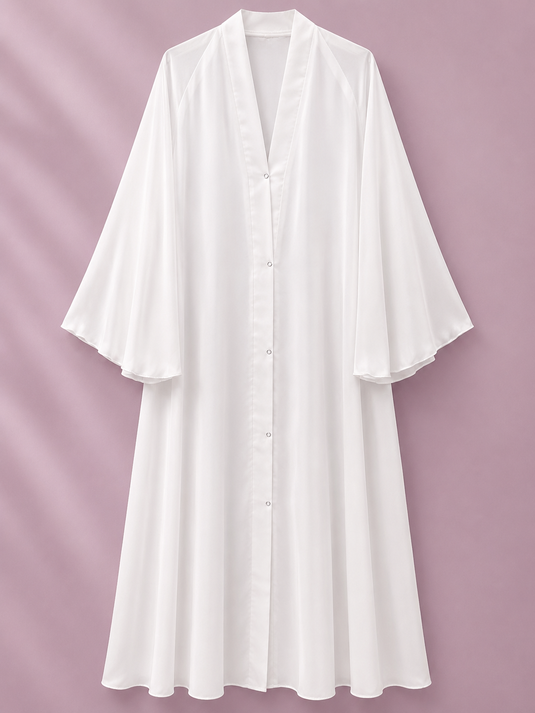 white Button Abayas (Aby-703)