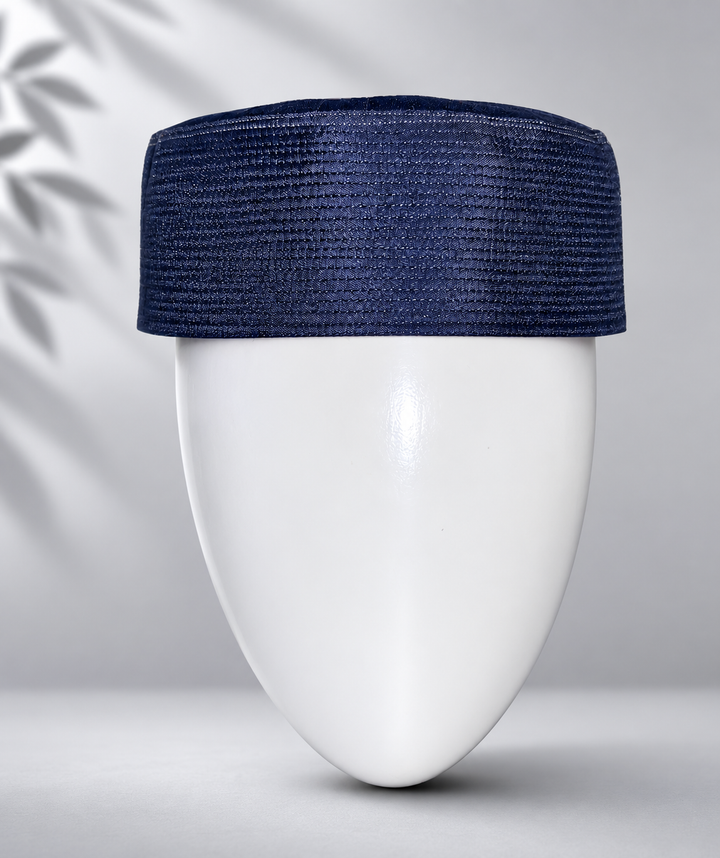 Low grade blue aman koofi Cap (c-509) (Per Piece)