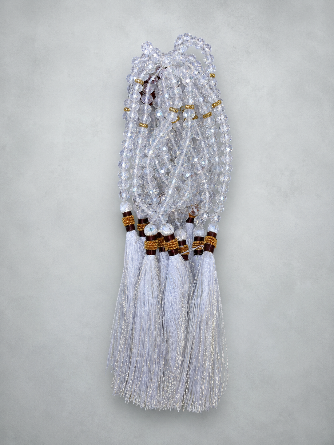 33 beads fancy bumble crystal Tasbeeh (8mm) (TB-223) (Per Dozen)
