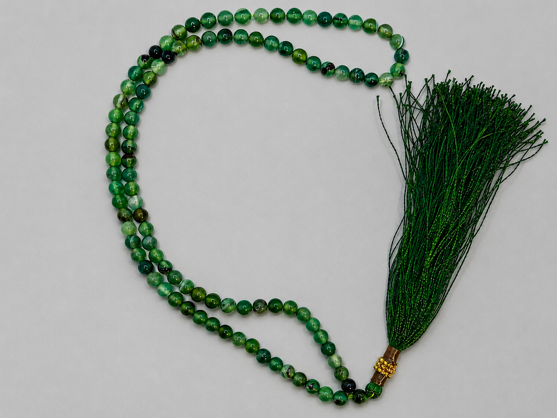 100 beads zamurd Stone Tasbeeh (6mm) (TB-260) (Per Piece)