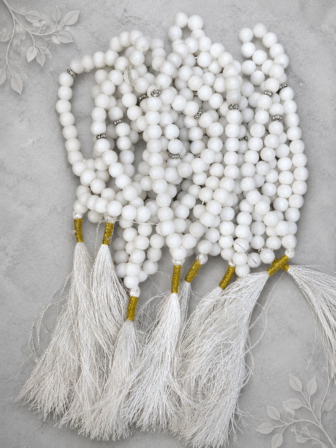 33 beads glass marble Tasbeeh (8mm) (TB-201) (Per Dozen)