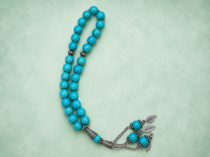 33 beads feroza chain Tasbeeh (8mm) (TB-249) (Per Piece)