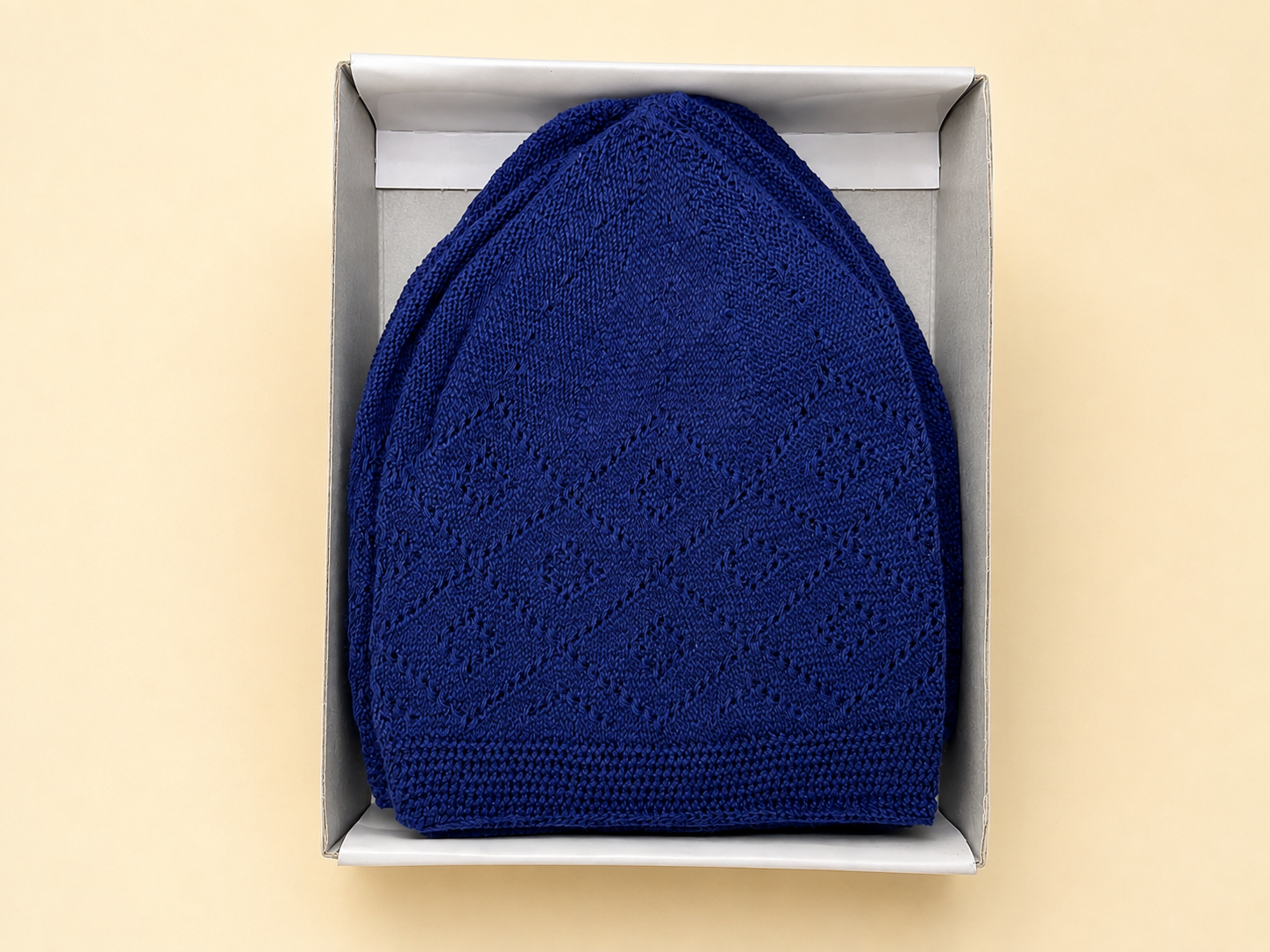 Blue Turkish Prayer Cap (C-503) (Per Dozen)