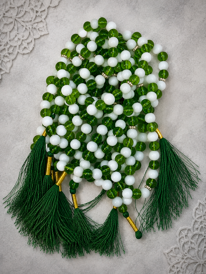 33 beads glass marble Tasbeeh (8mm) (TB-201) (Per Dozen)