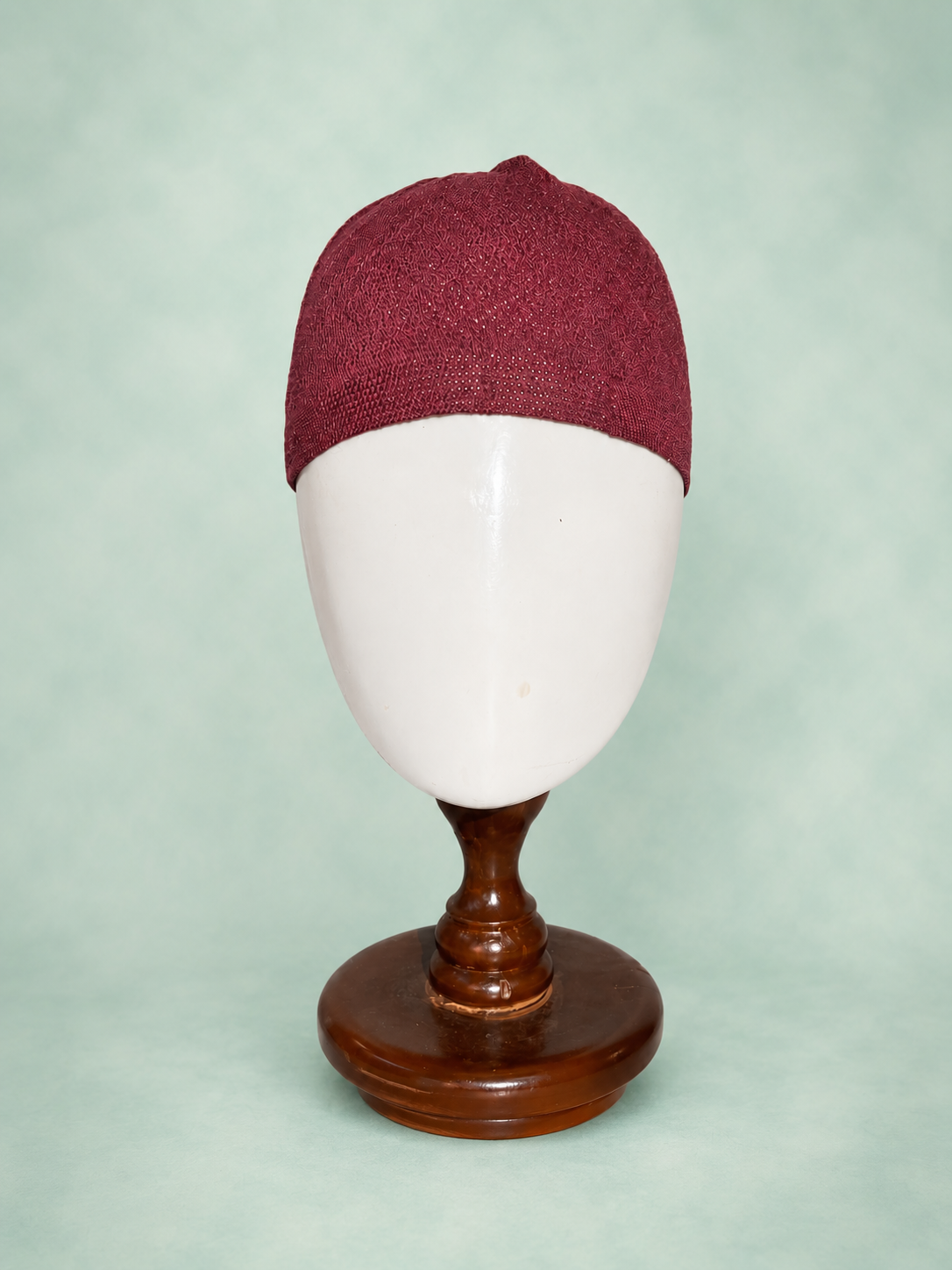 Maroon Turkish Prayer cap (C-505) (Per Dozen)