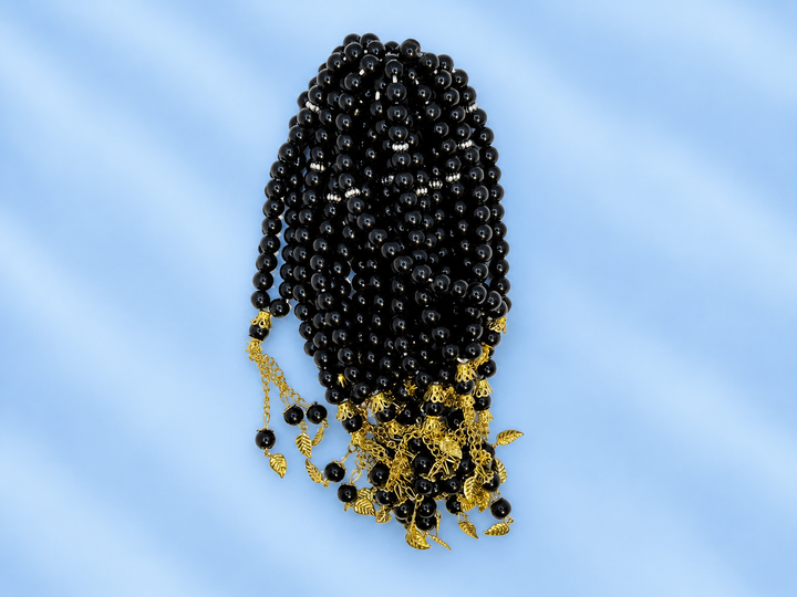 33 beads golden chain Tasbeeh (8mm) (TB-211) (Per Dozen)