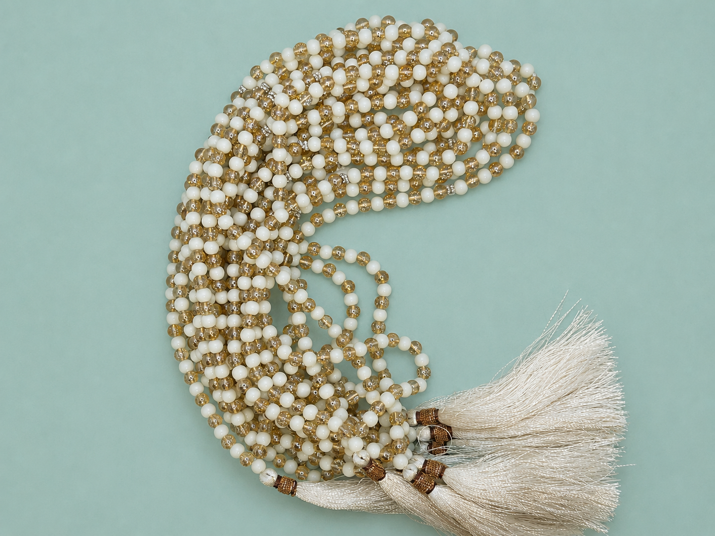 100 beads fancy bumble Tasbeeh (8mm) (mota dana) (TB-210) (Per Dozen)