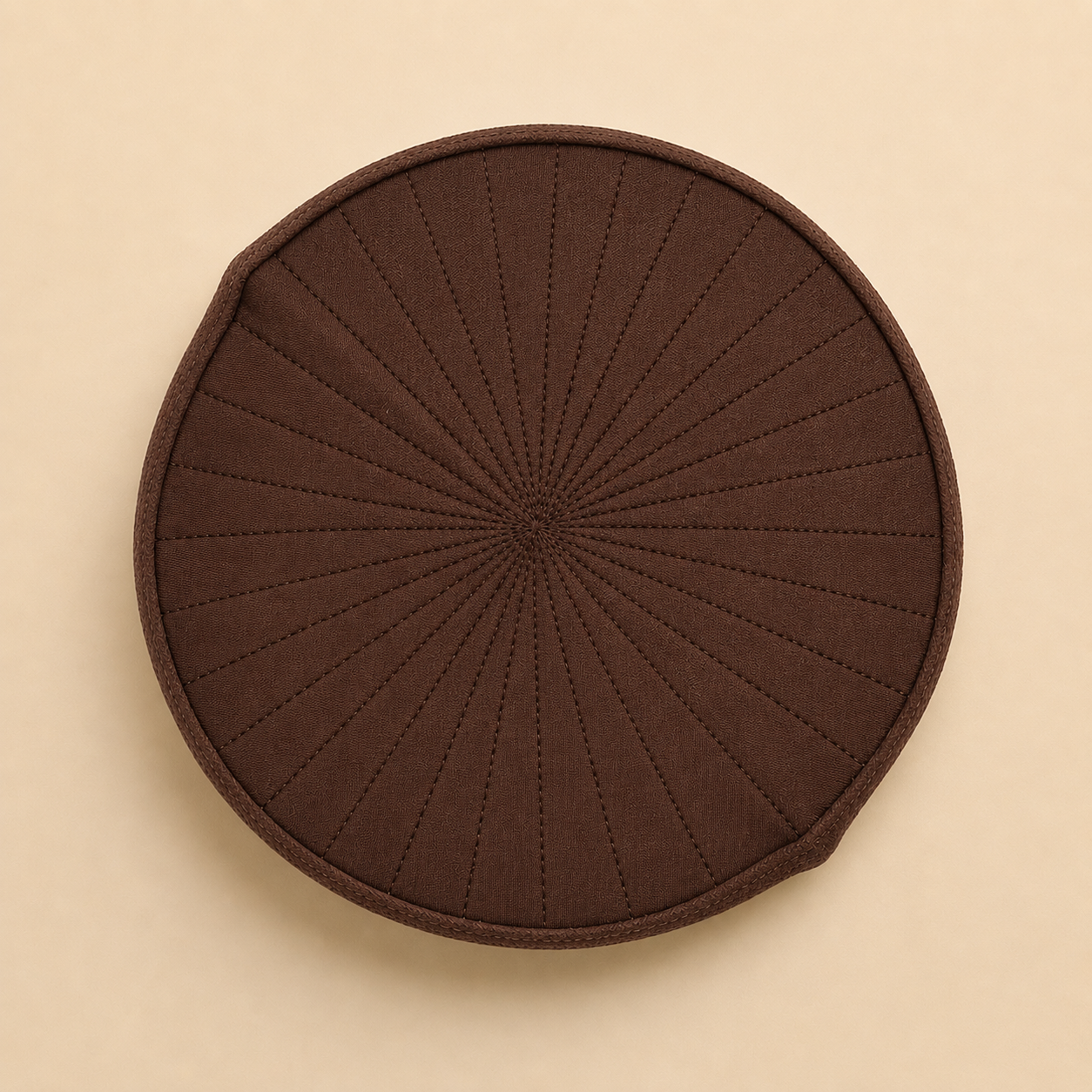 Low grade Brown Aman koofi cap (c-510) (Per Piece)