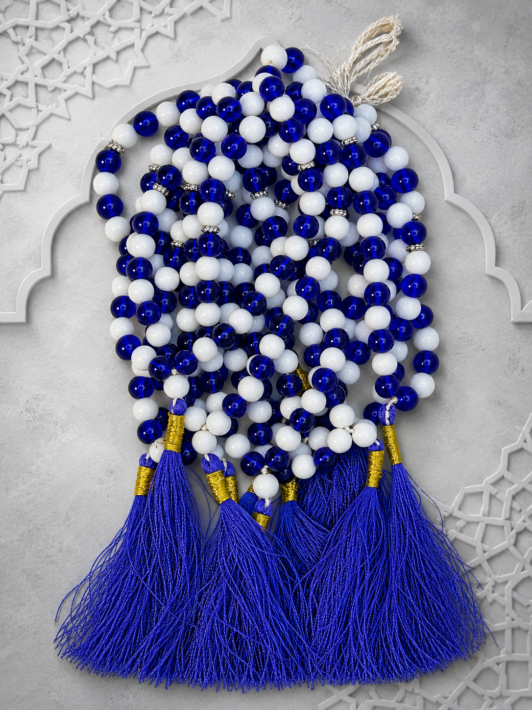 33 beads glass marble Tasbeeh (8mm) (TB-201) (Per Dozen)