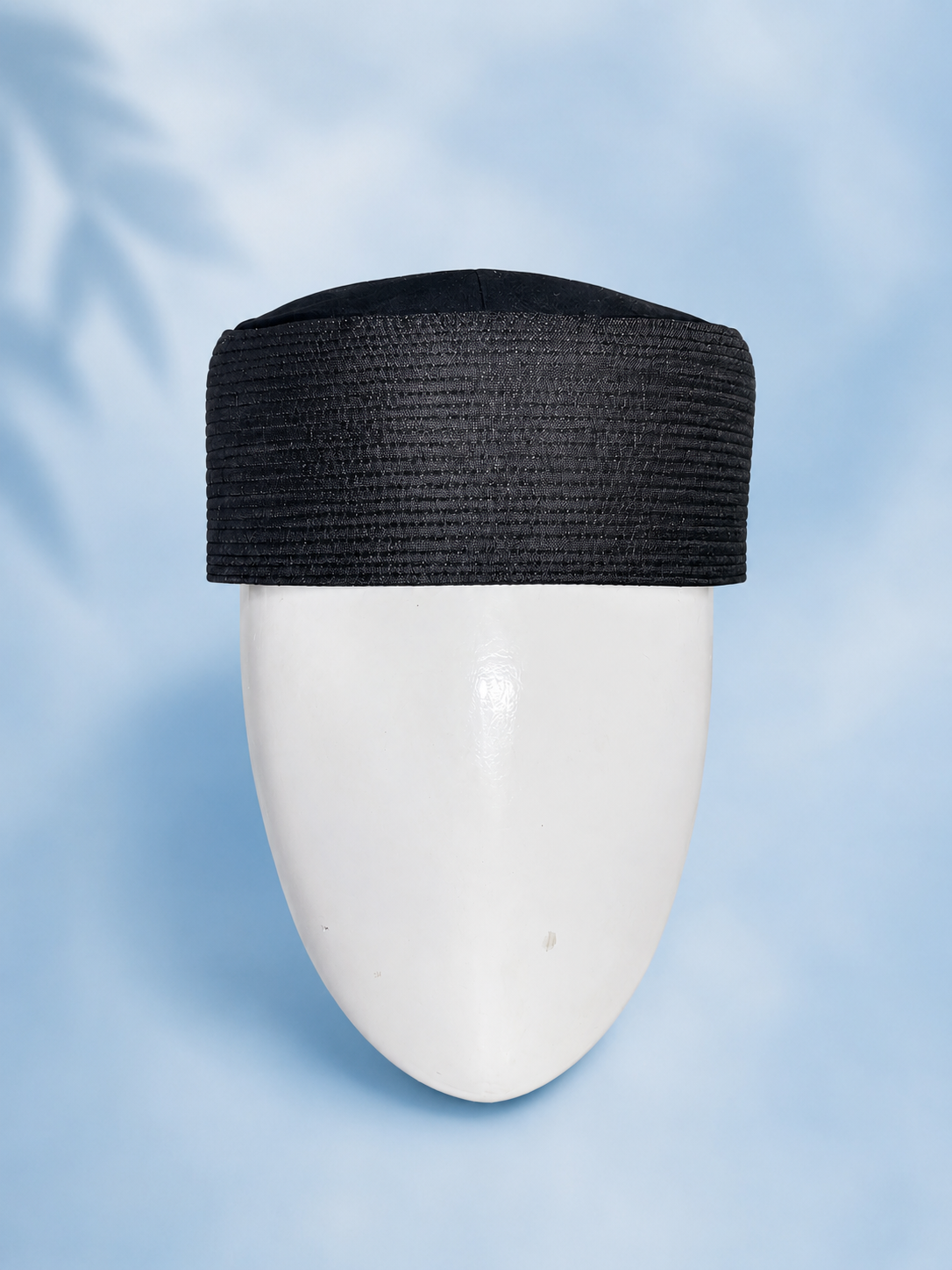 Low grade Black Aman koofi cap (c-511) (Per Piece)