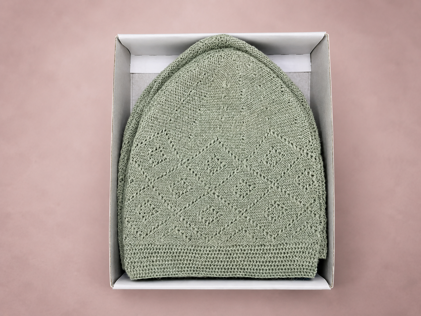 Green Turkish Prayer cap (C-504) (Per Dozen)