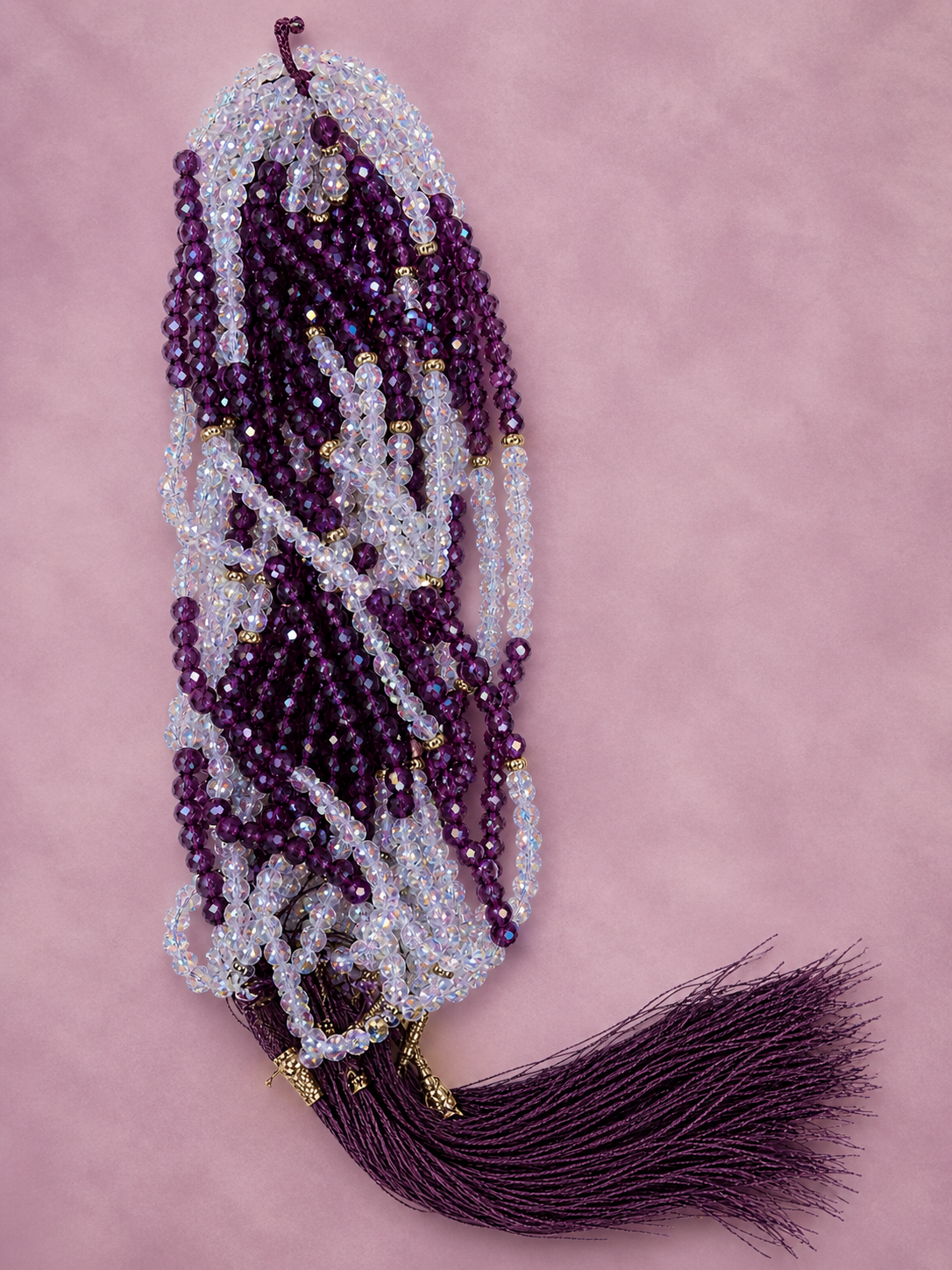 100 beads crystal Tasbeeh (6mm) (TB-227) (Per Dozen)