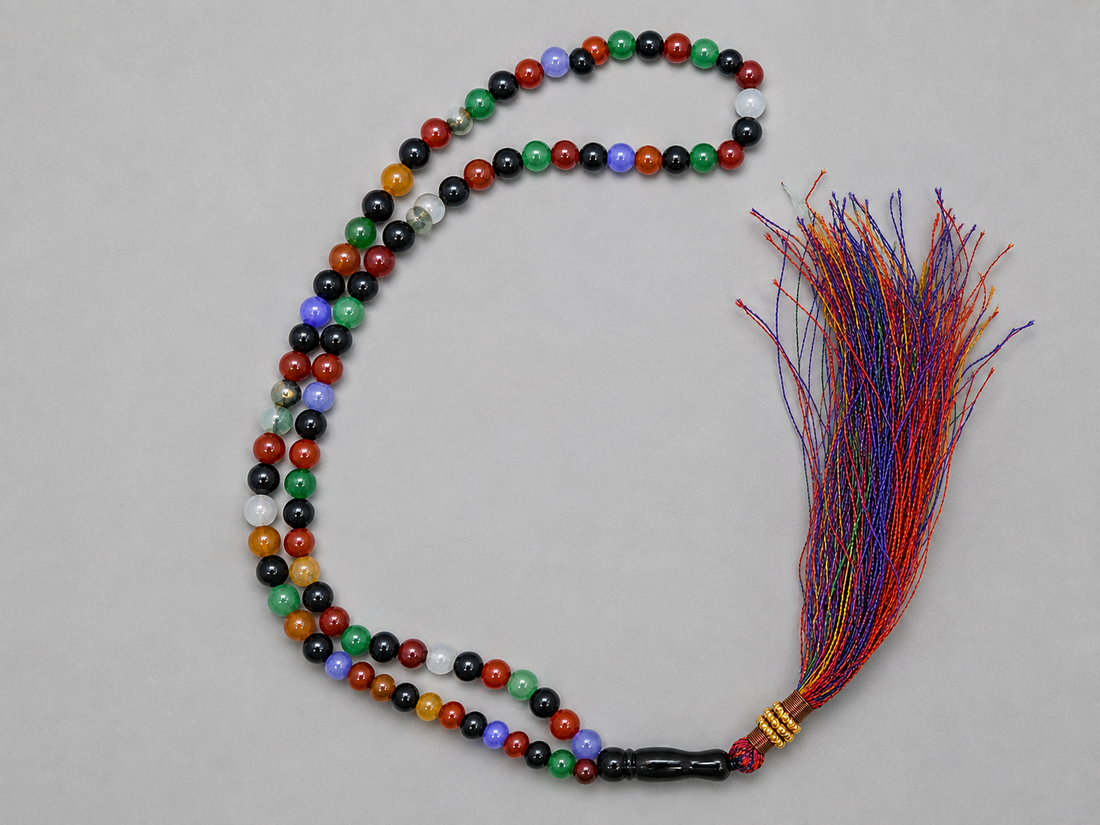 100 beads multi-aqeeq Tasbeeh (6mm) (TB-261) (Per Piece)