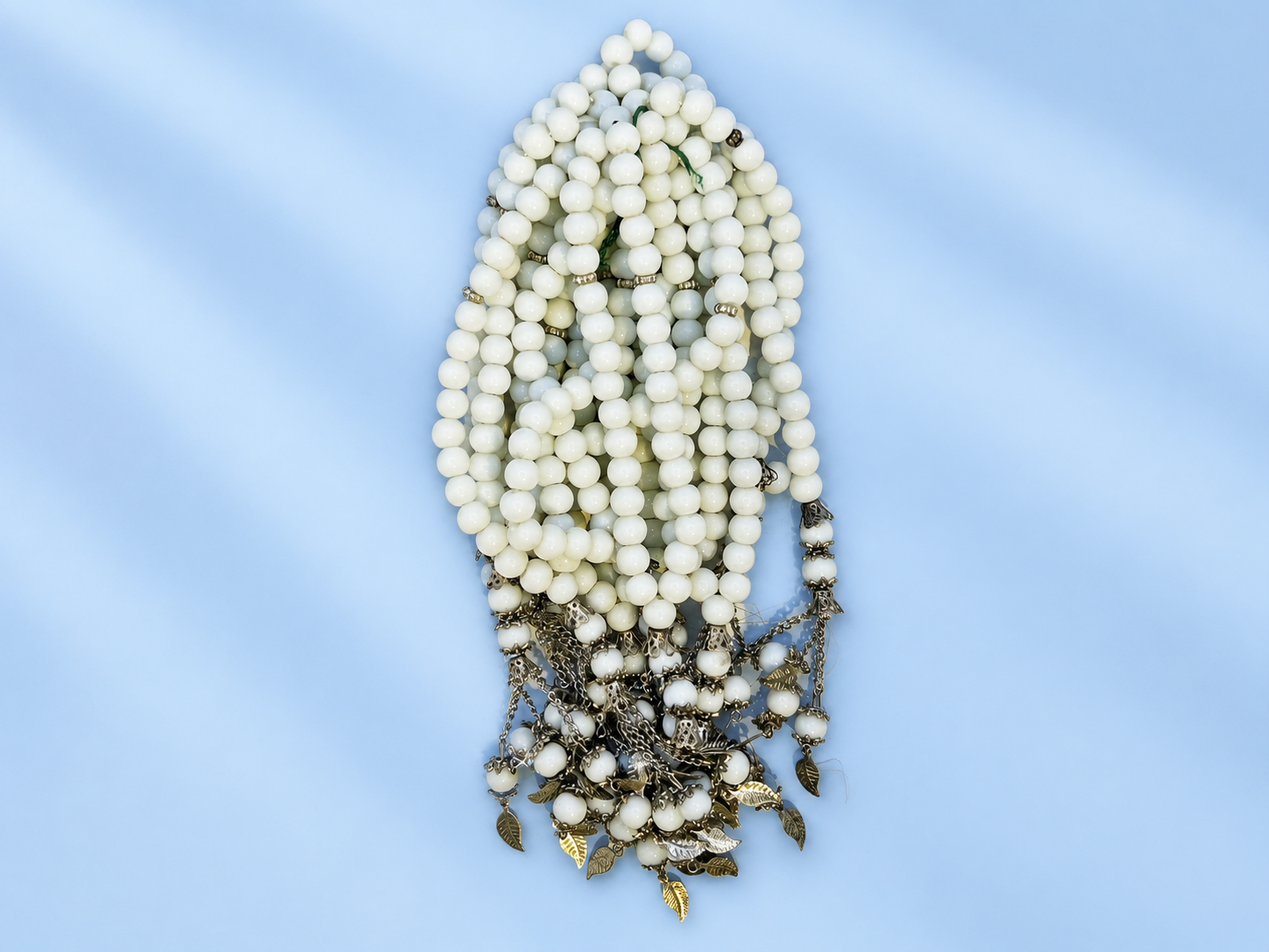 33 beads silver chain Tasbeeh (8mm) (TB-212) (Per Dozen)