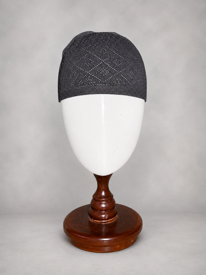 Black Turkish Prayer cap (C-506) (Per Dozen)