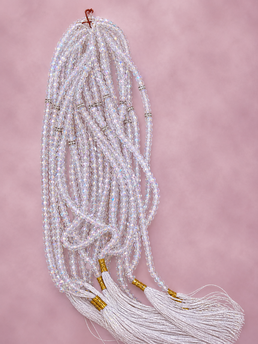100 beads crystal Tasbeeh (6mm) (TB-227) (Per Dozen)