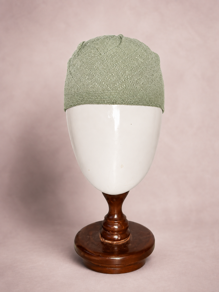 Green Turkish Prayer cap (C-504) (Per Dozen)